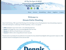 Tablet Screenshot of dennispriebeplumbing.com